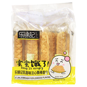 HappyRichSymbol Bread Stick Cheese 380g ~ 樂錦记乳酪注心撕棒面包 380g