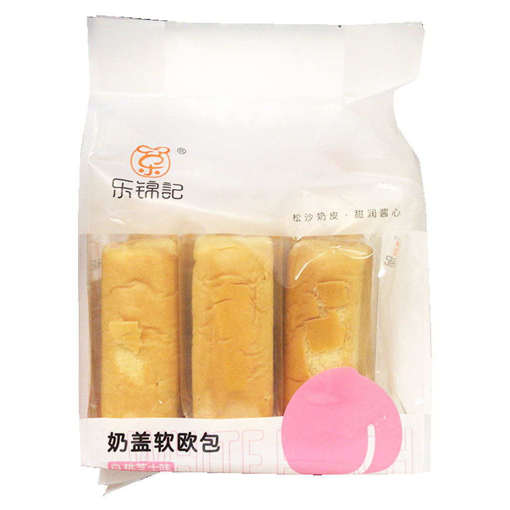 HappyRichSymbol Peach Bun 310g ~ 樂錦记欧盖软面包 白桃芝士味 310g