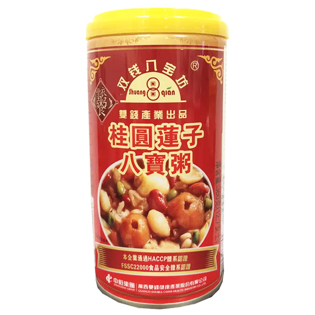 Double Coins Lo han kuo Chrysanthemum Jelly 360g ~ 双钱八宝坊桂圆莲子八宝粥 360g