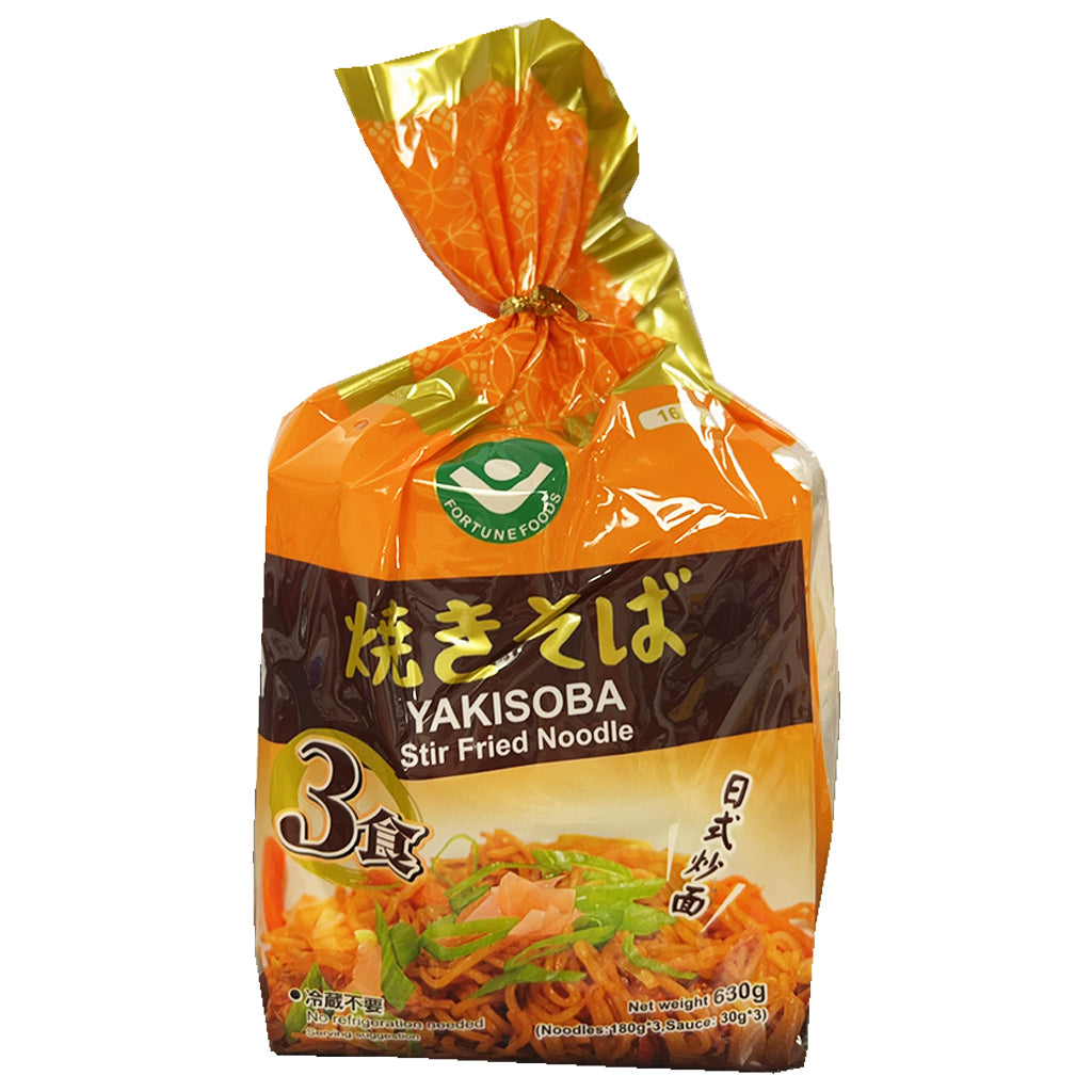 Fortune Food Yakisoba Stir Fried Noodle 630g ~ 三袋裝日式炒麵 630g