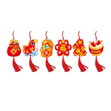 Load image into Gallery viewer, CNY Decoration 6pcs ~ 銀柳盆景掛飾 6pcs
