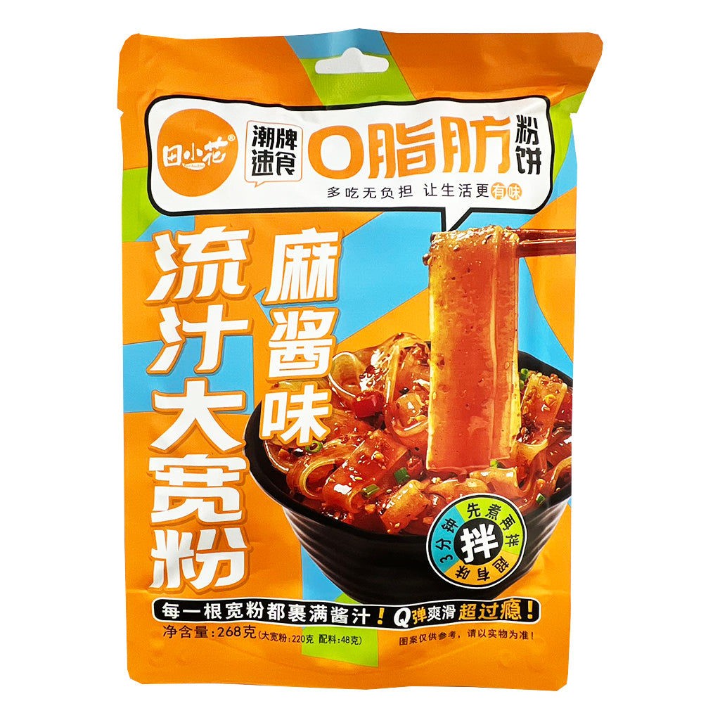 Tian Xiao Hua Potato Noodle Sesame Flavour 268g ~ 田小花流汁大宽粉麻酱味 268g