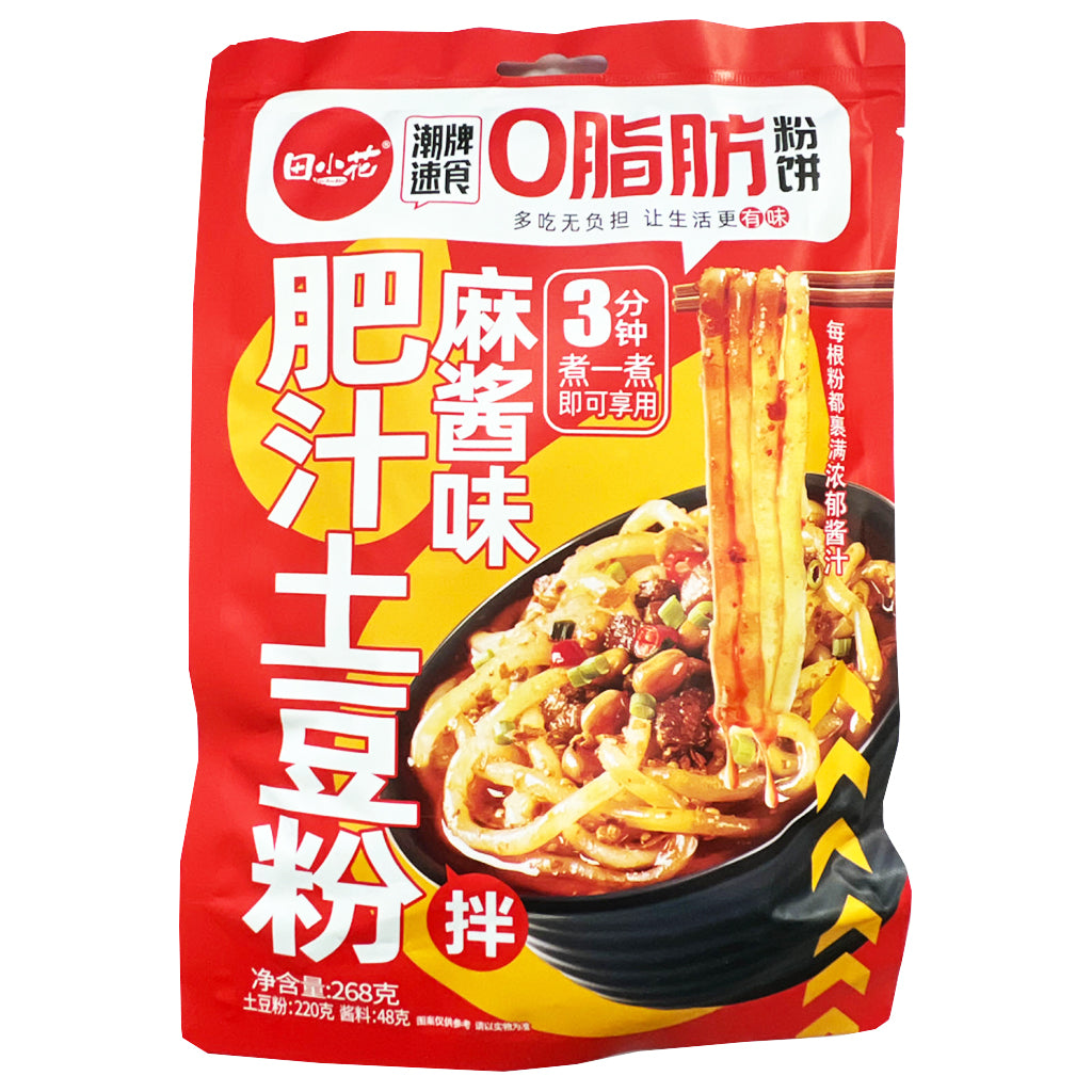 Tian Xiao Hua Thin Potato Noodle Sesame 268g ~ 田小花肥汁土豆粉麻酱味 268g