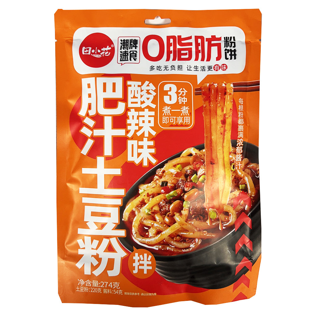 Tian Xiao Hua Spicy & Sour Potato Noodles 274g ~ 田小花 肥汁土豆粉拌面 酸辣味 274g