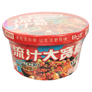 Tian Xiao Hua Wide Noodles Red Oil 291g ~ 田小花流汁大寬粉紅油味 291g