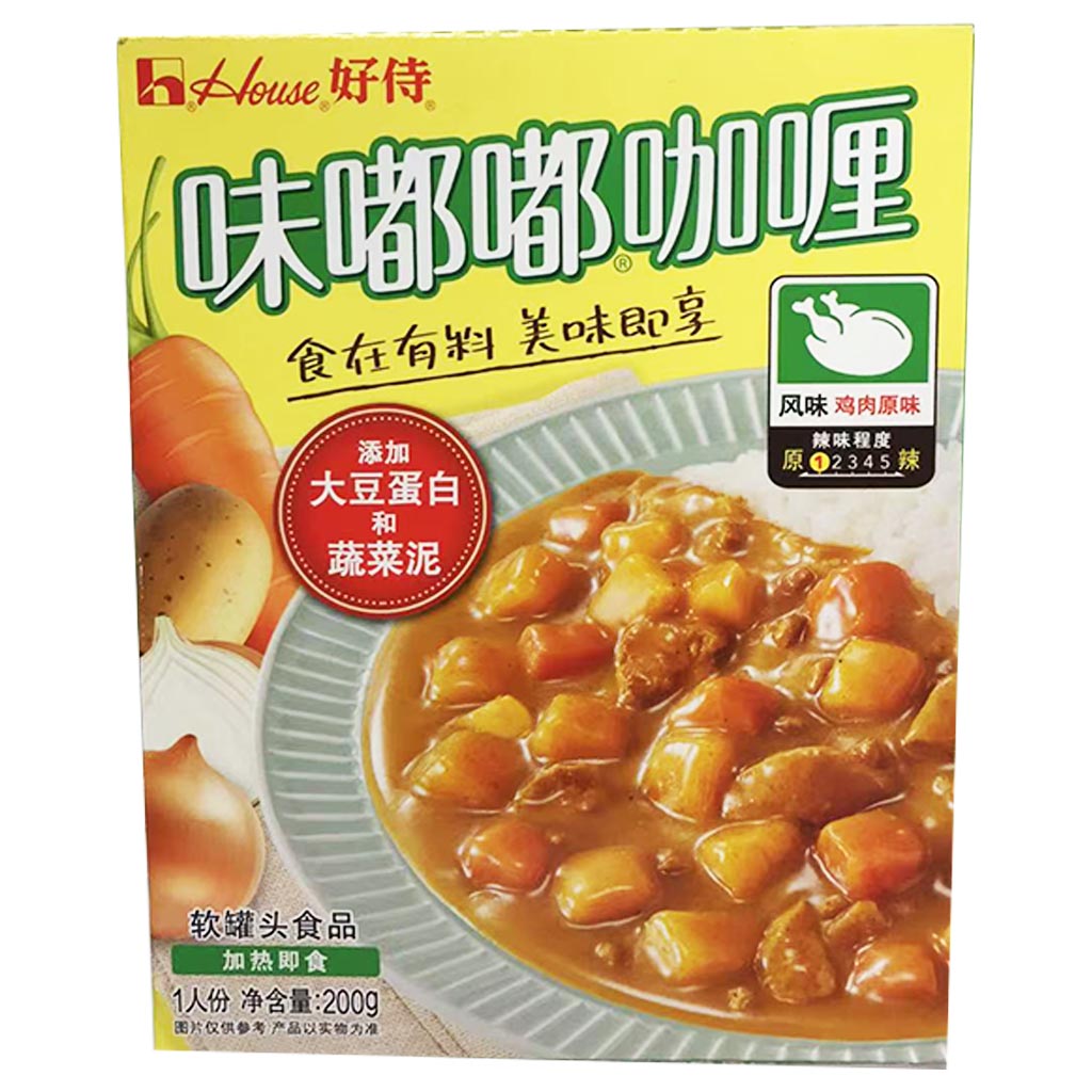 House Weidudu Chicken Flavour Curry 200g ~ 好侍味嘟嘟咖喱鸡肉味 200g