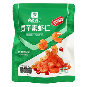 Bestore Hot Spicy Konjac Shrimp Shape 105g ~ 良品鋪子香辣魔芋素蝦仁 105g