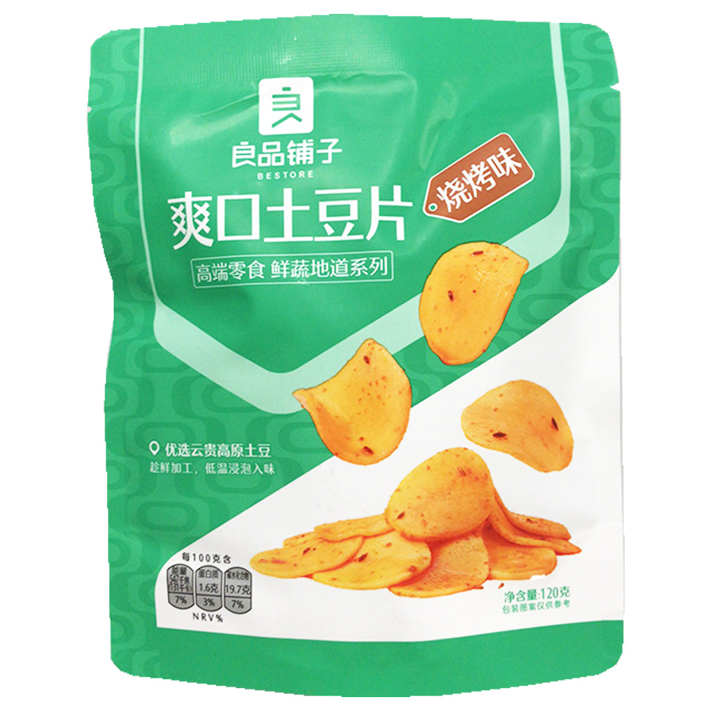 Bestore Potato Slice BBQ 120g ~ 良品铺子爽口土豆片燒烤 120g