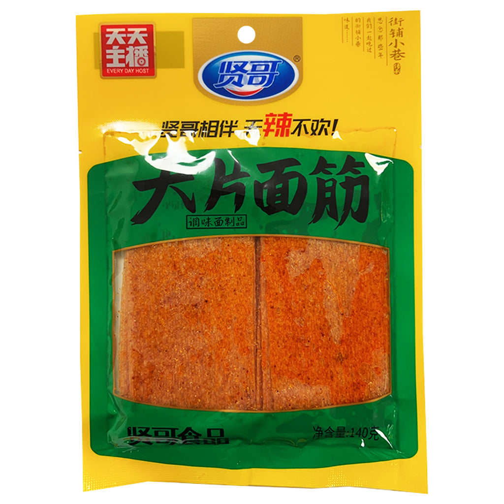 Xian Ge  Large Sheets Gluten Snack 140g ~ 贤哥 大片面筋 140g