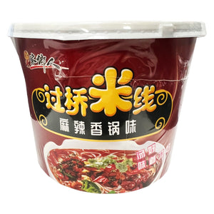 Jia Xiang Ren Spicy Hot Pot Rice Noodles 100g ~ 家乡人麻辣香锅味过桥米线 100g