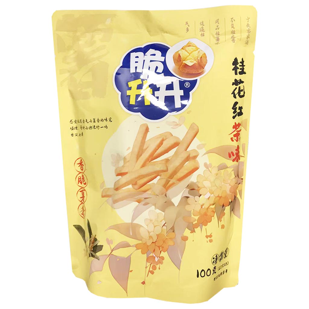 Cui Sheng Sheng Potato Stick Osmanthus Tea 100g ~ 脆升升香脆薯條桂花紅茶味 100g