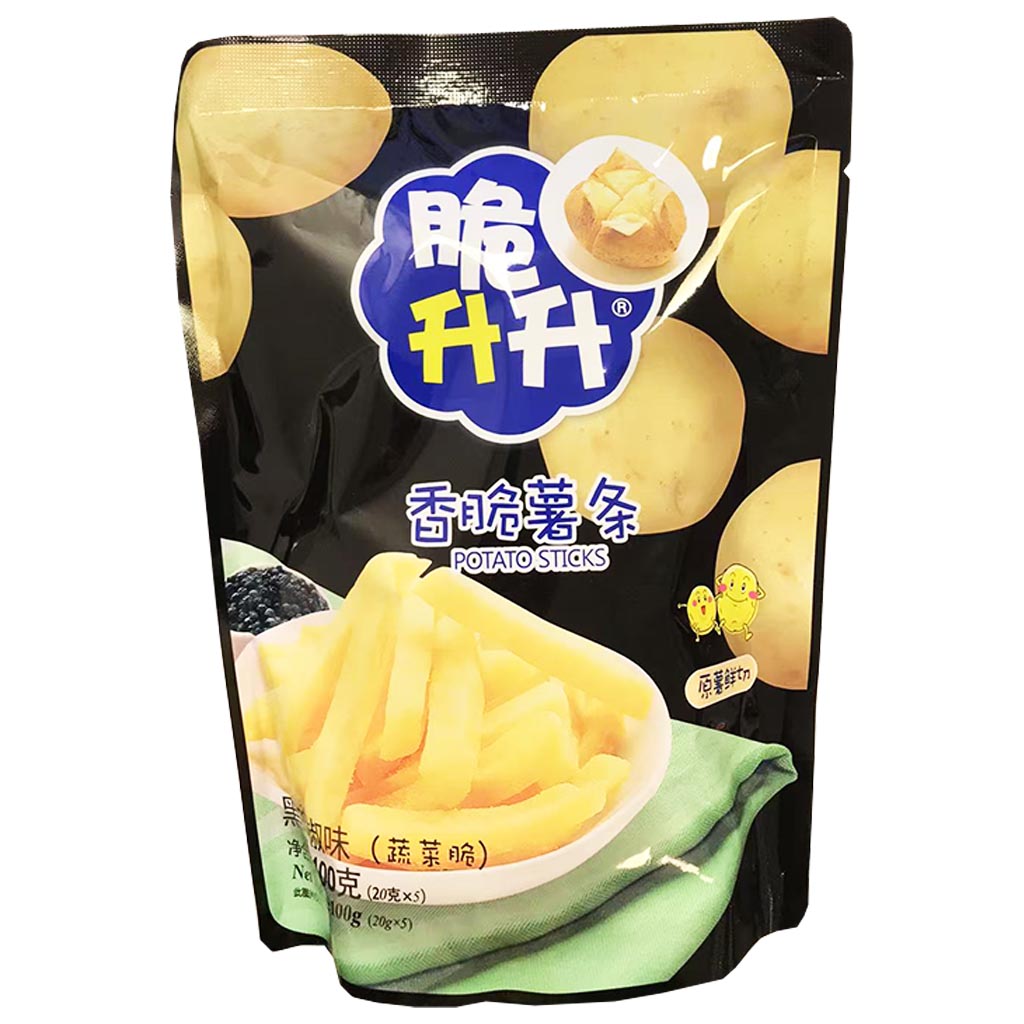 Cui Sheng Sheng Potato Stick Black Pepper 100g ~ 脆升升香脆薯條黑胡椒味 100g