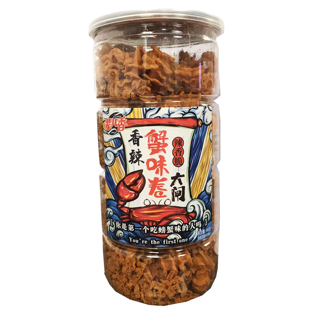 Bei Er Xiang Crab Roll Spicy 180g ~ 辈儿香蟹味卷香辣 180g