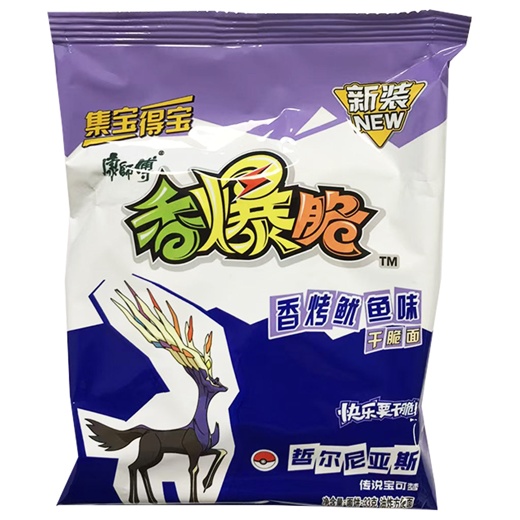 Master Kong Noodle Snack Roast Squid 33g ~ 康师傅香爆脆 香烤鱿鱼味 33g