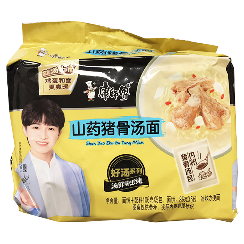 Master Kong Instant Noodles Pork Bone Flavour 540g ~ 康师傅 山藥猪骨汤面 540g