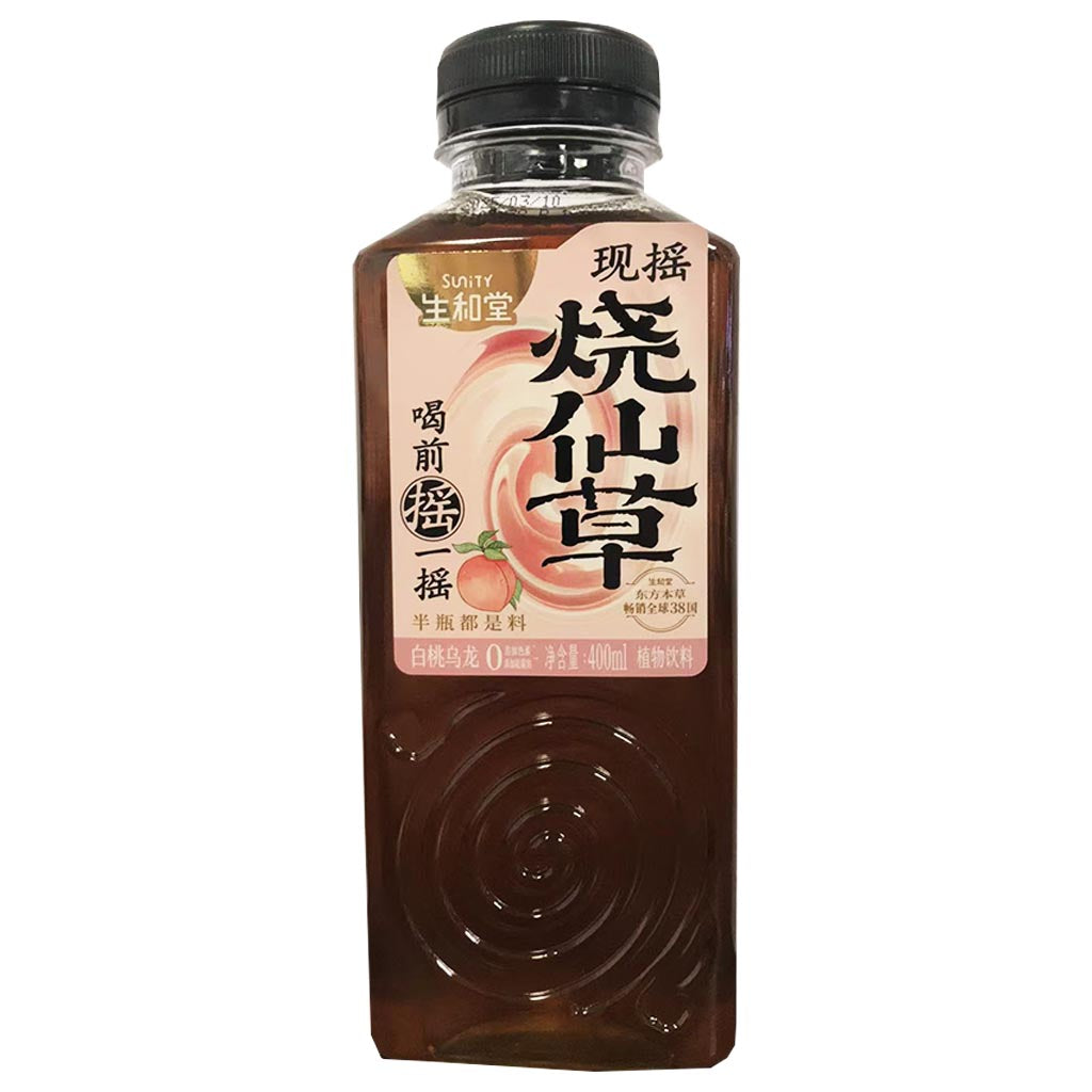 Sunity Herbal Drink White Peach Oolong 400ml ~ 生和堂燒仙草飲白桃烏龍 400ml