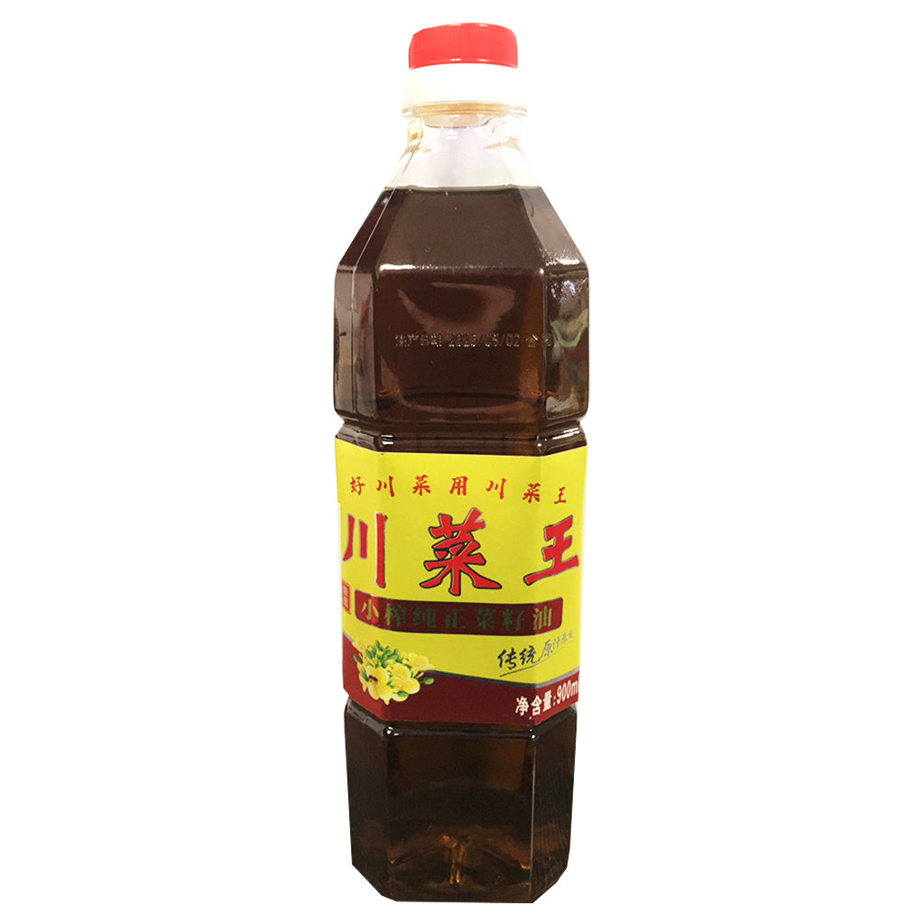 ChuanCaiWang Pure Colza Oil 900ml ~ 川菜王小榨纯正菜籽油 900ml