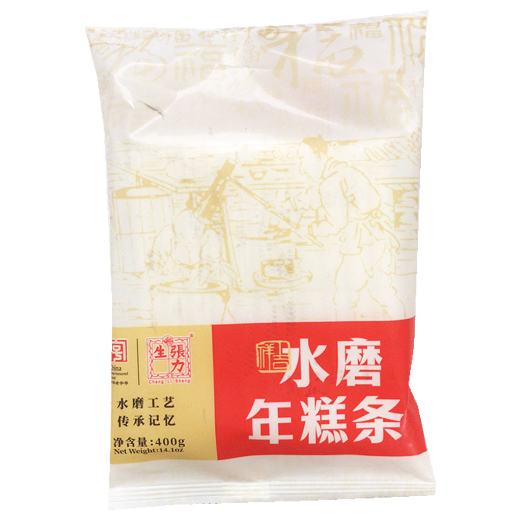 Chang Li Sheng Chinese Rice Cake Sticks 400g ~ 張力生水磨年糕條 400g