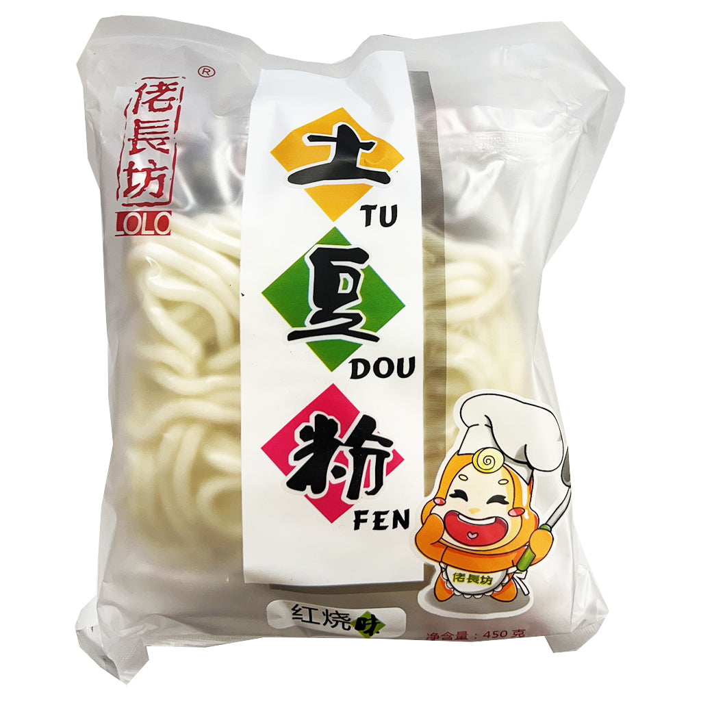 Lolo Potato Noodle Soy Sauce Flavour 450g ~ 佬长坊土豆粉紅烧味 450g