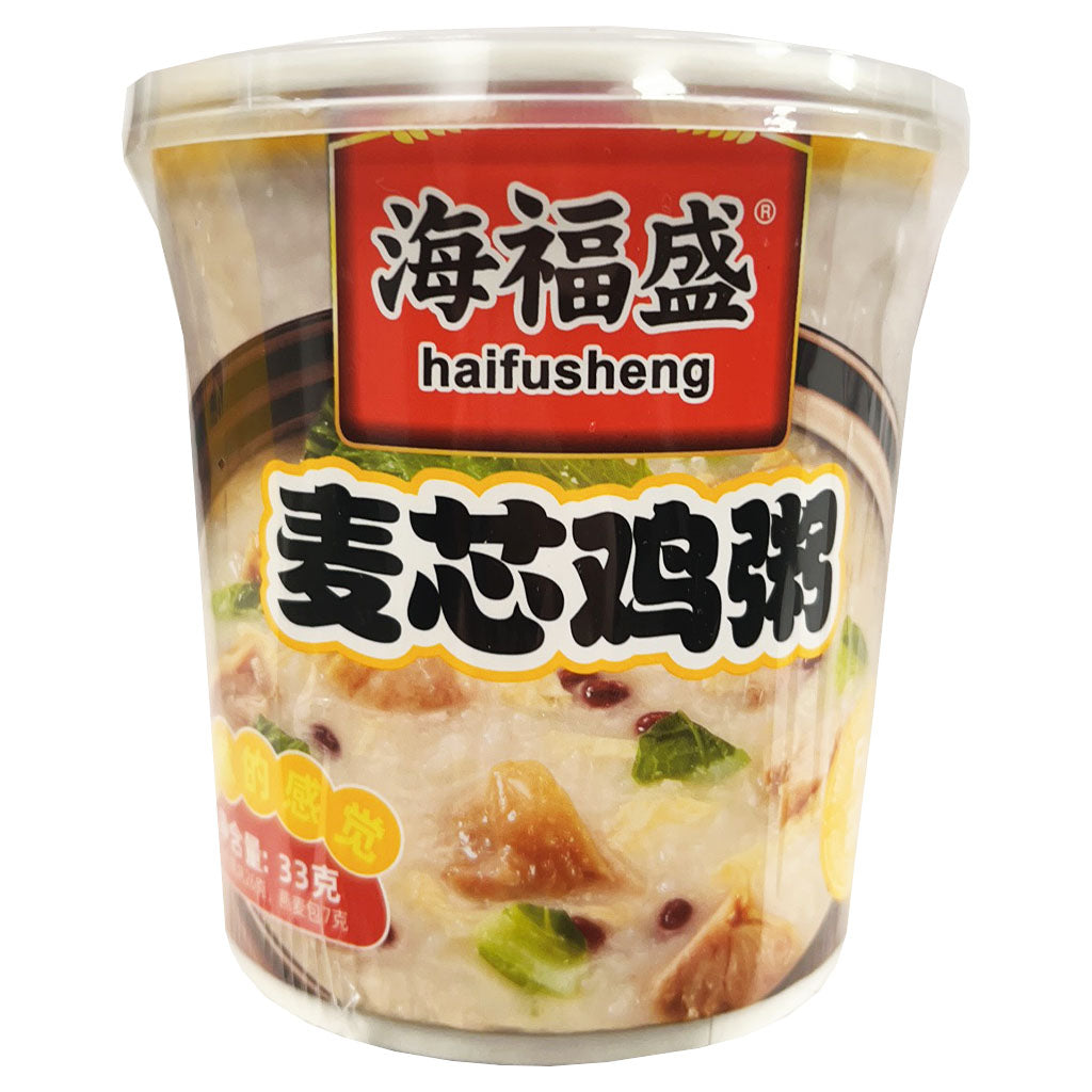 Hai Fu Sheng Chicken Flavour Congee 33g ~ 海福盛 麦芯鸡粥 33g