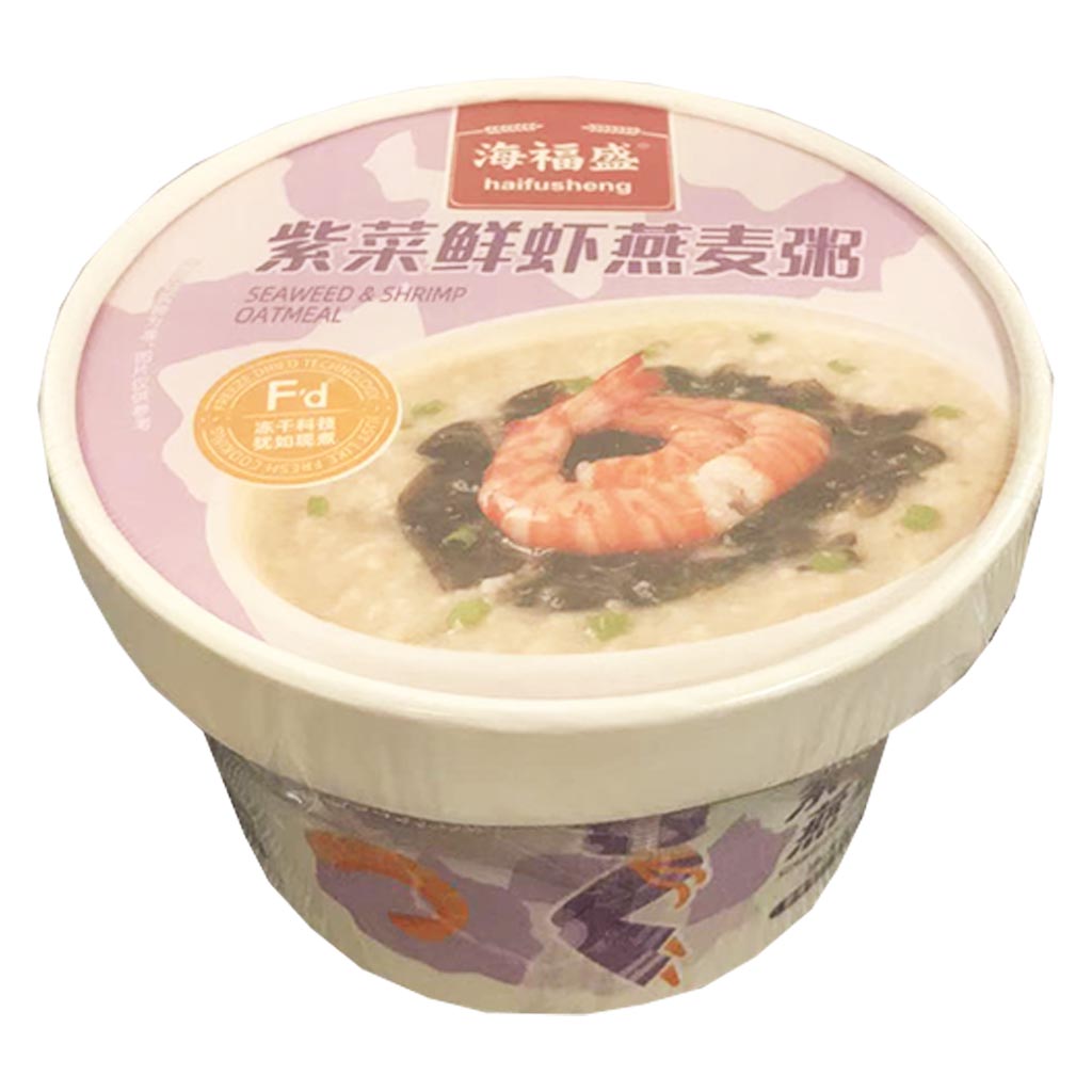 Hai Fu Sheng Seaweed Shrimp Oat Congee 42g ~ 海福盛紫菜鲜虾燕麦粥 42g