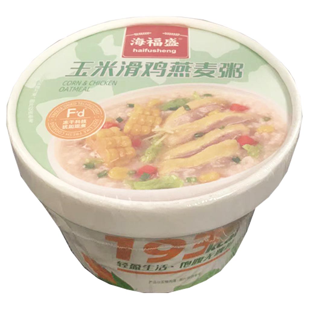 Hai Fu Sheng Corn Chicken Oat Congee 43g ~ 海福盛玉米滑鸡燕麦粥 43g