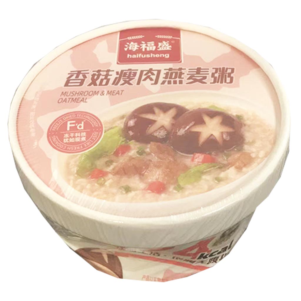 Hai Fu Sheng Shitake Pork Oat Congee 43g ~ 海福盛香菇瘦肉燕麦粥 43g