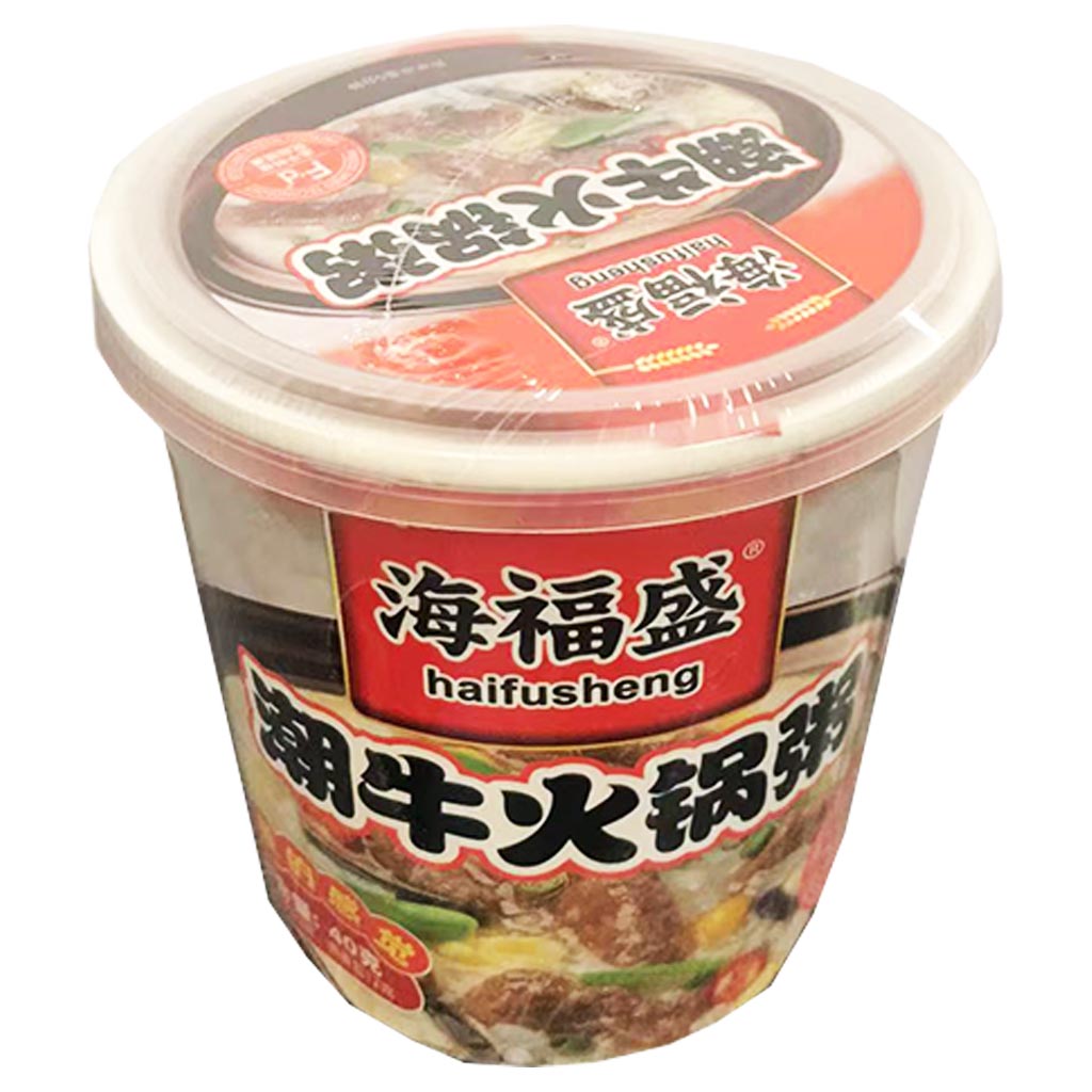 Hai Fu Sheng Chaozhou Beef Congee 40g ~ 海福盛潮牛火锅粥 40g