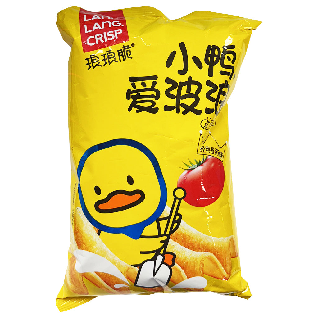 Lang Lang Crisp Tomato Potato Chips 70g ~ 琅琅脆波浪薯片番茄味 70g