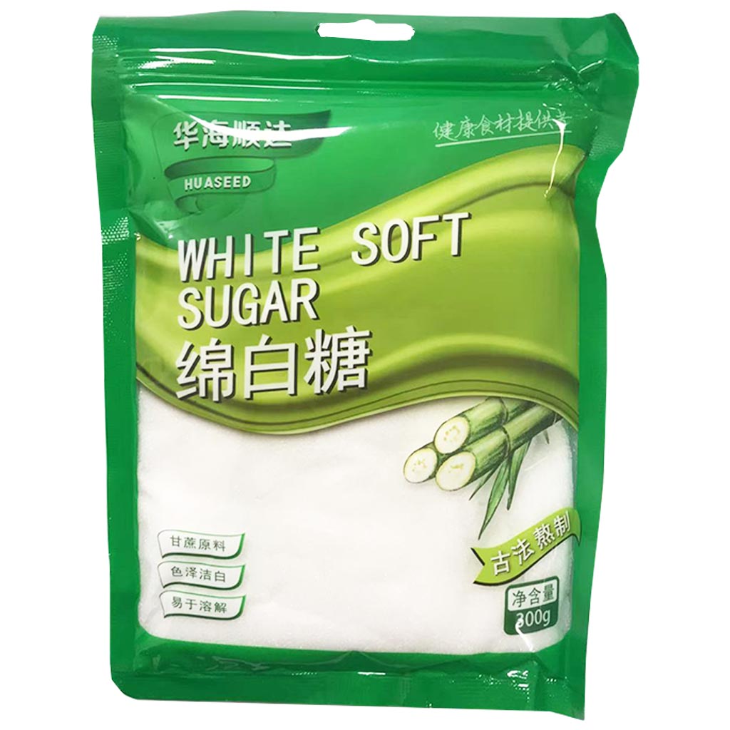 HuaSeed White Soft Sugar 300g ~ 华海顺达绵白糖 300g