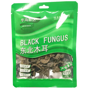 HuaSeed Black Fungus 40g ~ 华海顺达东北木耳 40g