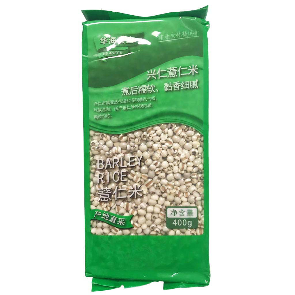HuaSeed Barley Rice 400g ~ 华海顺达薏仁米 400g