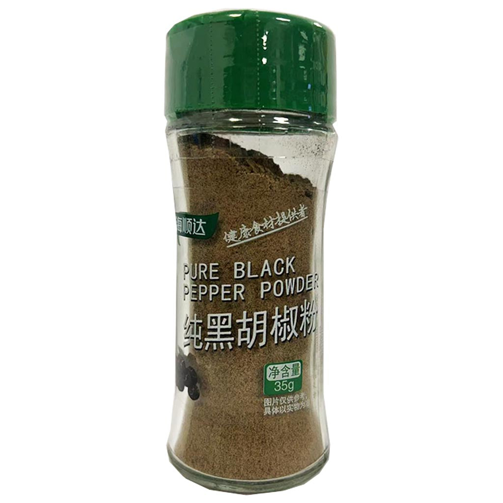 HuaSeed Black Pepper Powder 35g ~ 华海顺达纯黑胡椒粉 35g