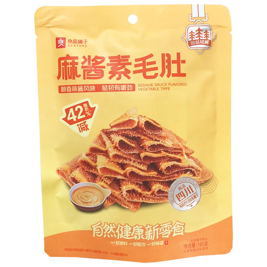 Bestore Konjac Snack Sesame Paste 105g ~ 良品铺子麻醬素毛肚 105g