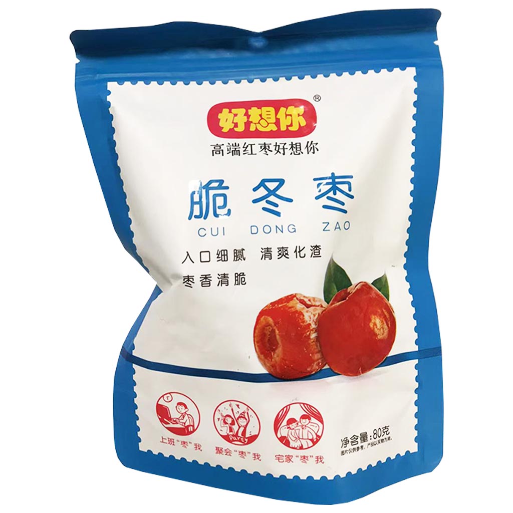 Missing You Crispy Jujube 80g ~ 好想你脆冬棗 80g