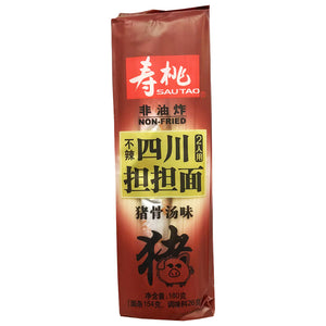 Sau Tao Dan Dan Noodle Pork Bone Soup 180g ~ 寿桃牌四川担担面猪骨汤味 180g