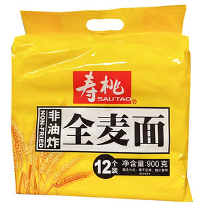 Sau Tao Wheat Noodle 900g ~ 壽桃牌全麥麵 900g