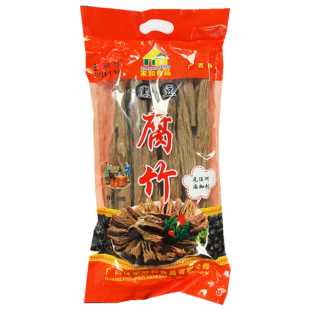JinFuXi Round Black Beancurd Stick 200g ~ 金福禧家和食品黑豆腐竹 200g