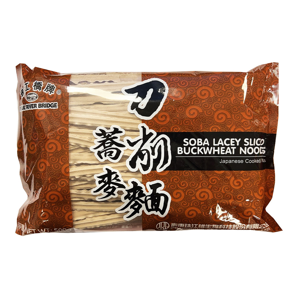 Pearl River Bridge Soba Buckwheat Noodle 500g ~ 珠江橋牌蕎麦刀削麵 500g