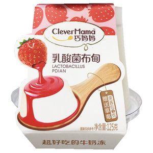 CleverMaMa Lactobacillus Pdian 125g ~ 巧妈妈乳酸菌布甸草莓醬 125g