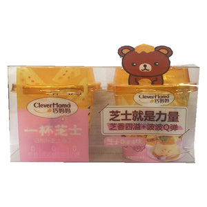 CleverMaMa Bubble Pudding Cheese Peach 200g ~ 巧妈妈一杯芝士白桃味味芝士布丁 200g