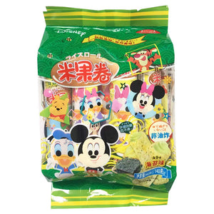 Ajitenka Disney Seaweed Rice Roll 140g ~ 亚吉藤家米果卷海苔味 140g