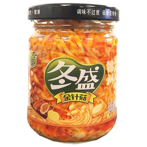 DongSheng Enoki Mushroom BBQ 175g ~ 冬盛金针菇锦州烧烤 175g