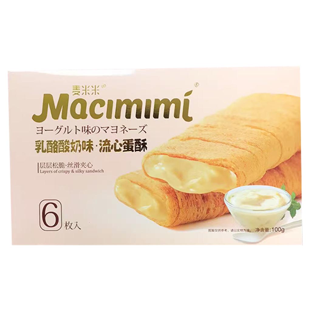 Macmimi Cracker Cheese Yogurt 100g ~ 麥米米乳酪酸奶味流心蛋酥 100g