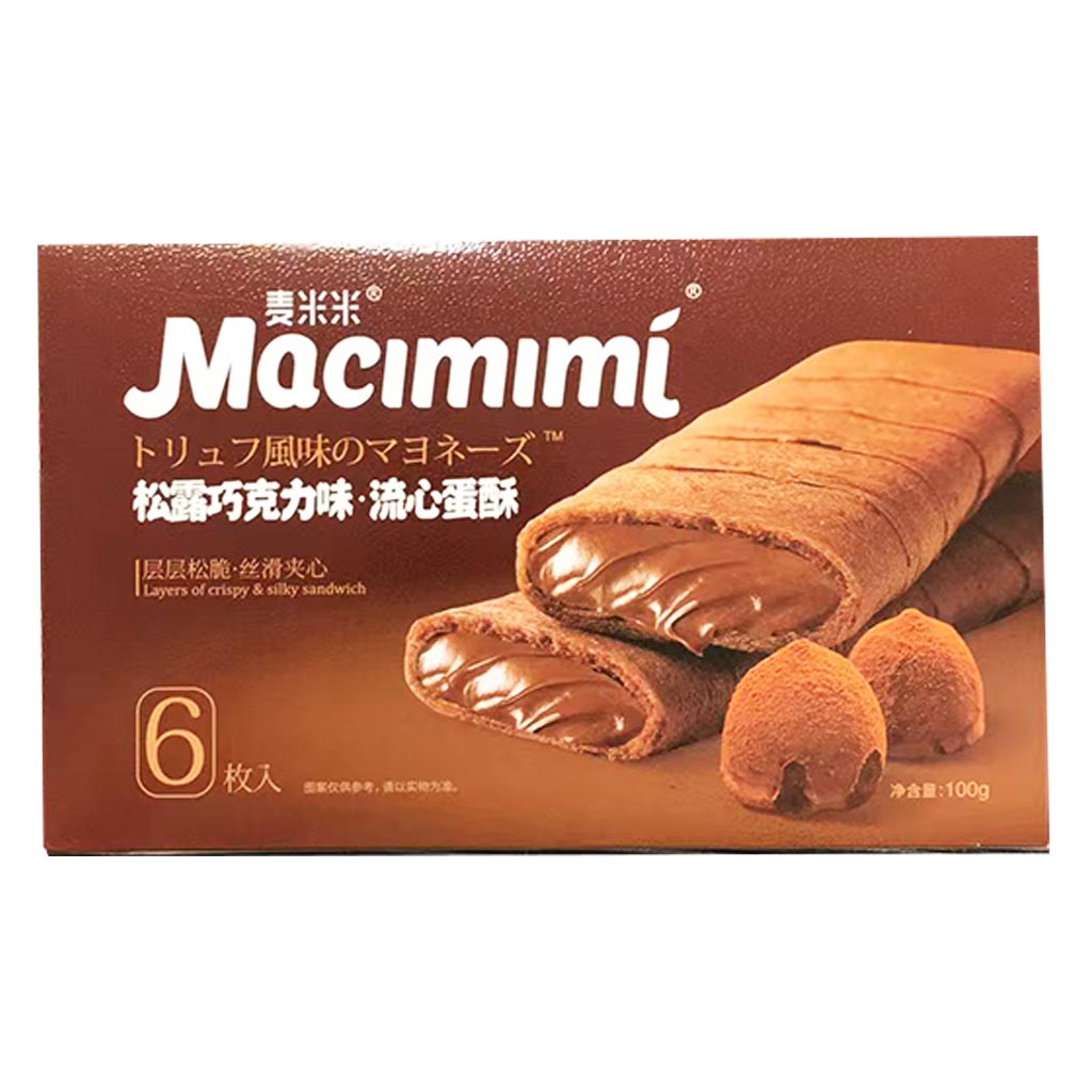 Macmimi Cracker Truffle Chocolate 100g ~ 麥米米松露巧克力味流心蛋酥 100g