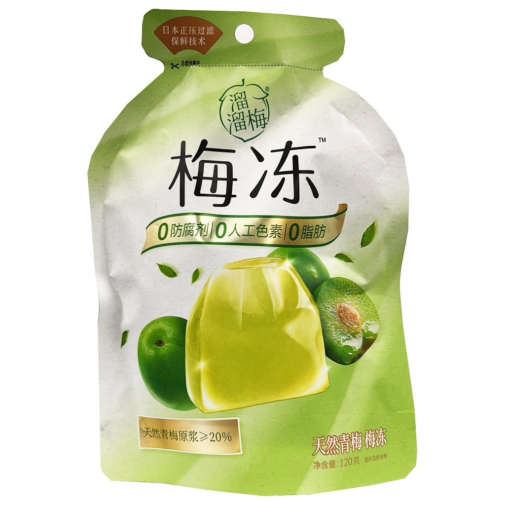 Lium Green Plum Flavour Jelly 120g ~ 溜溜梅 天然青梅 梅冻 120g
