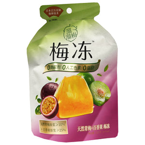 Lium Green Plum and Passionfruit Jelly 120g ~ 溜溜梅 梅冻 天然青梅百香果味 120g