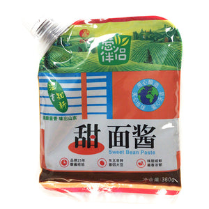 Cong Ban Lv Sweet Bean Sauce Screw Cap 360g ~ 葱伴侣甜面酱帶嘴裝 360g