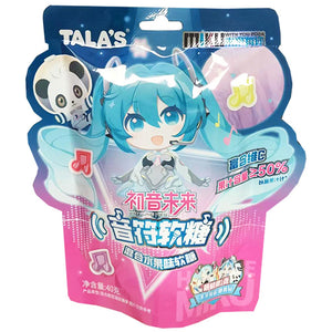 Talas Soft Candy Assorted Fruit 40g ~ 初音未来维C果汁软糖混合水果味 40g
