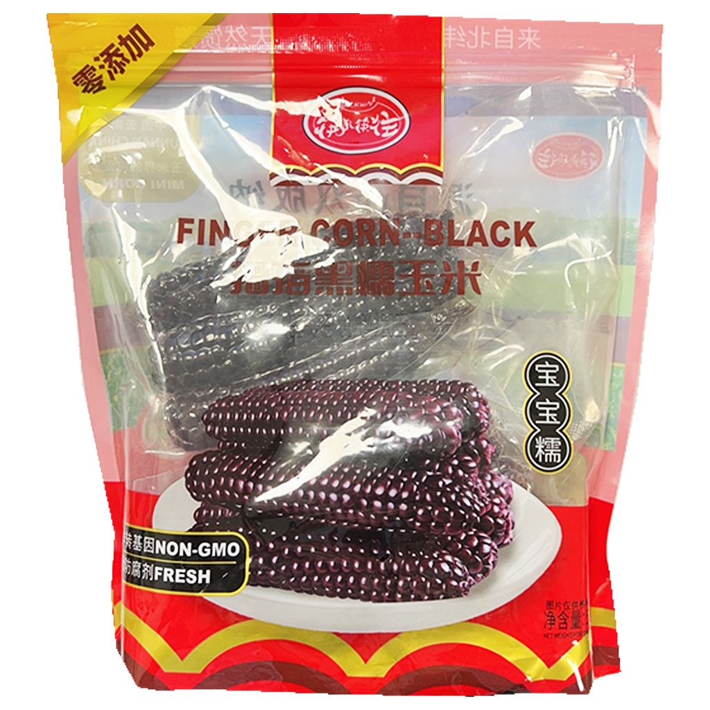 KLKW Finger Corn Black 500g ~ 筷来筷往拇指黑糯玉米 500g